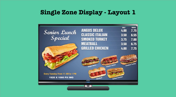 Creating a playlist in piSignage : Part 1 - playlist for a single zone display