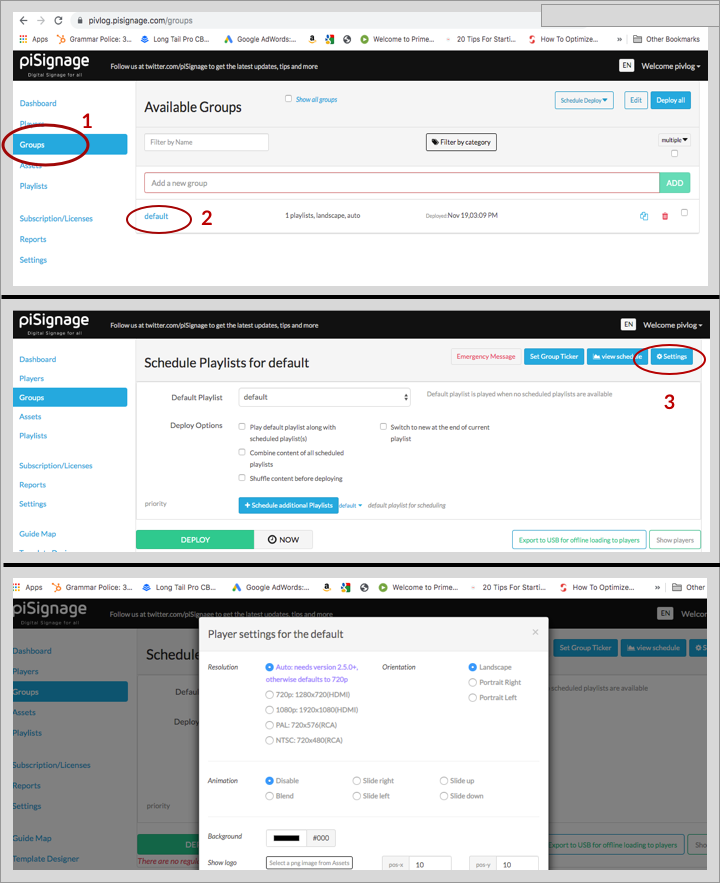 How PiSignage Group Settings Simplify Large-Scale Digital Signage Management