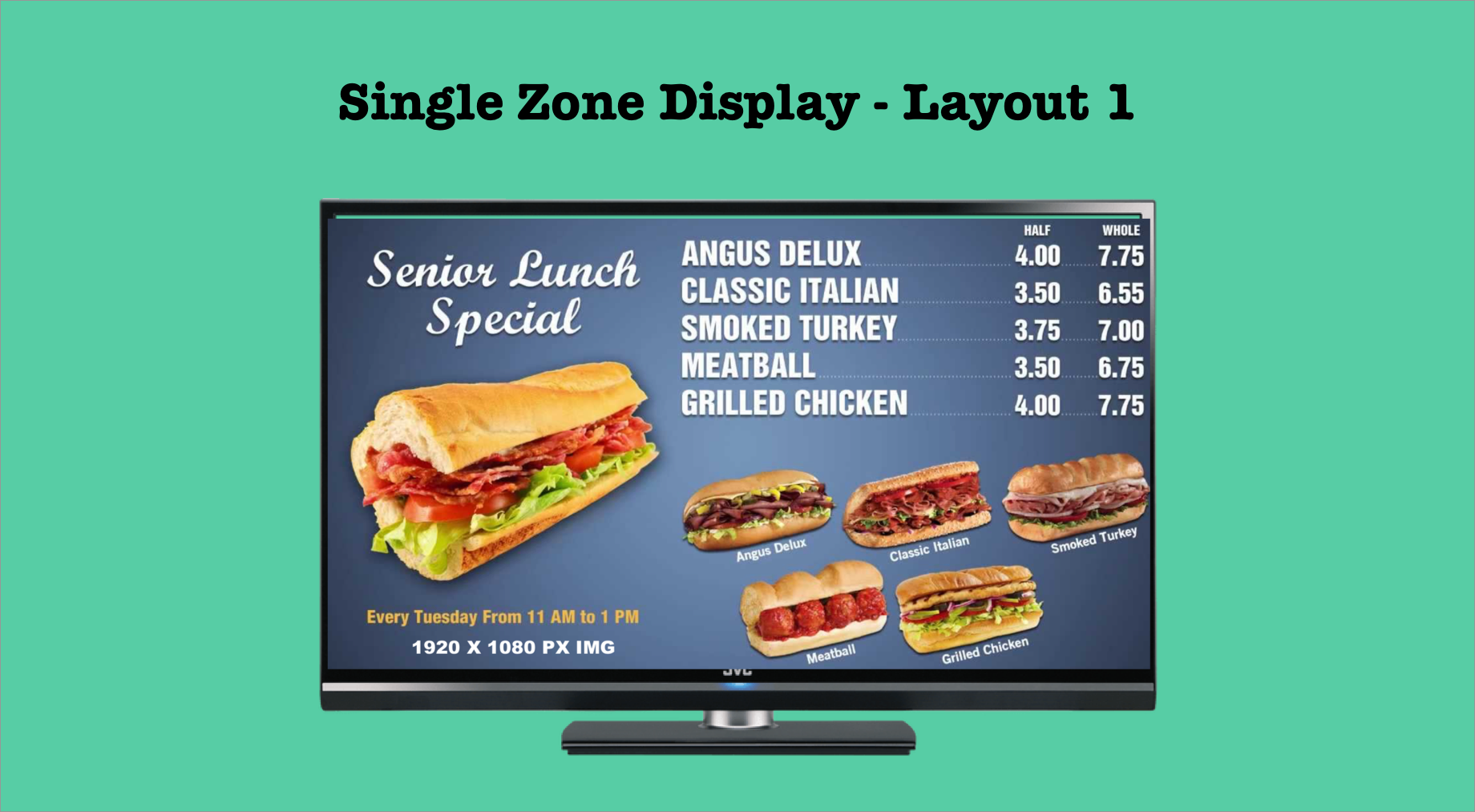 Creating a playlist in piSignage : Part 1 - playlist for a single zone display