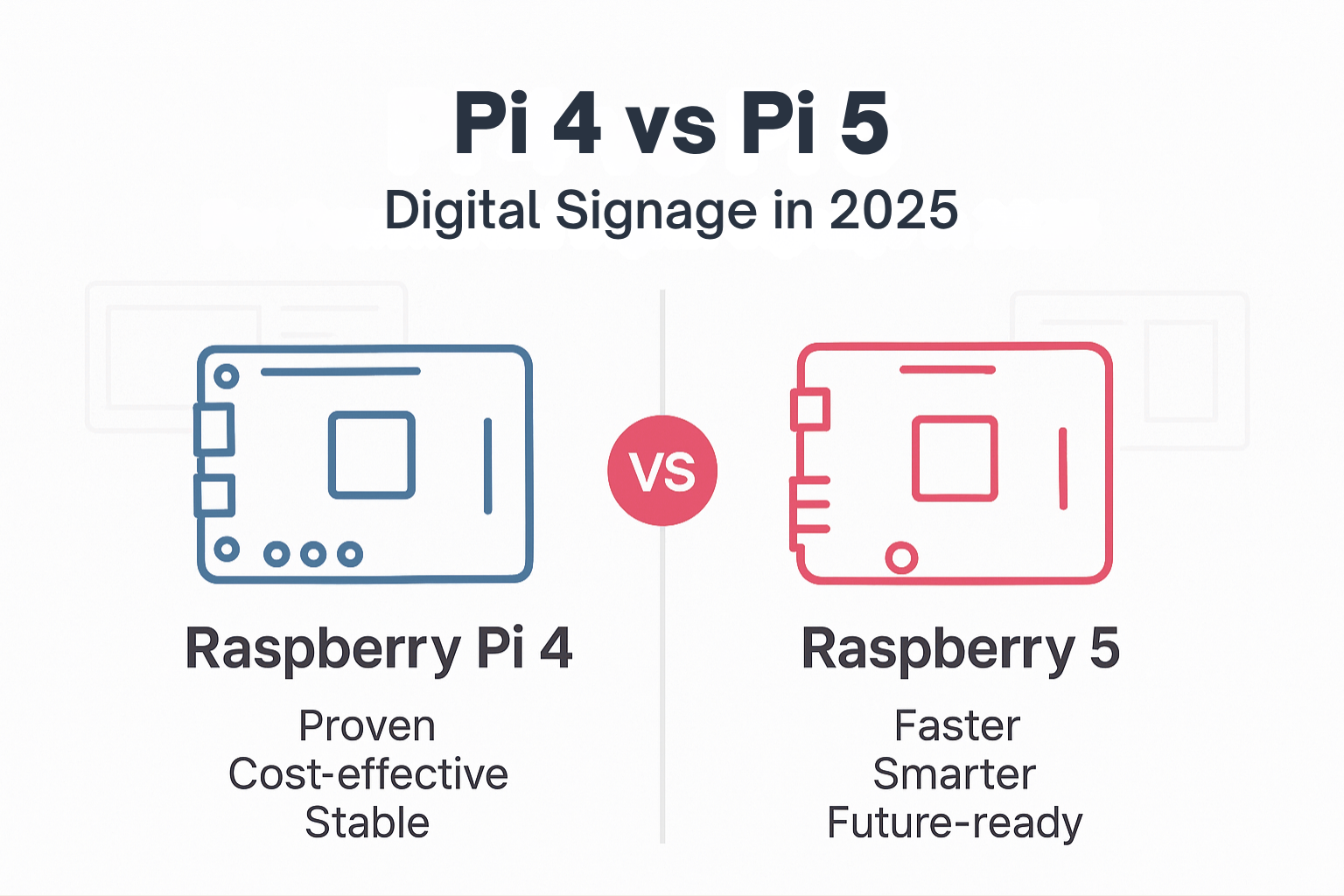 Raspberry Pi 4 vs Pi 5 for Commercial Digital Signage: Which Should You Choose in 2025?