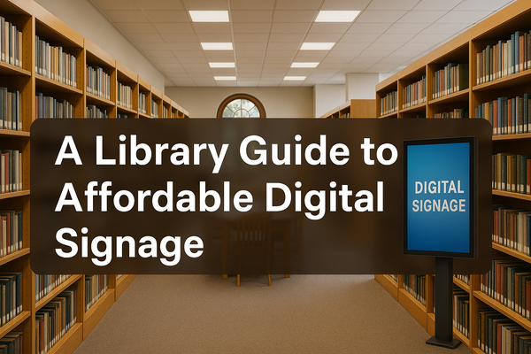 From Bulletin Boards to Smart Screens: A Library Guide to Affordable Digital Signage