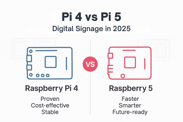 Raspberry Pi 4 vs Pi 5 for Commercial Digital Signage: Which Should You Choose in 2025?